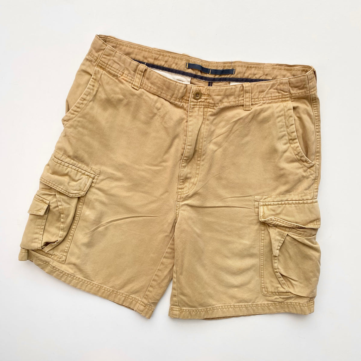 Nautica Cargo Shorts W36 Red Cactus Vintage