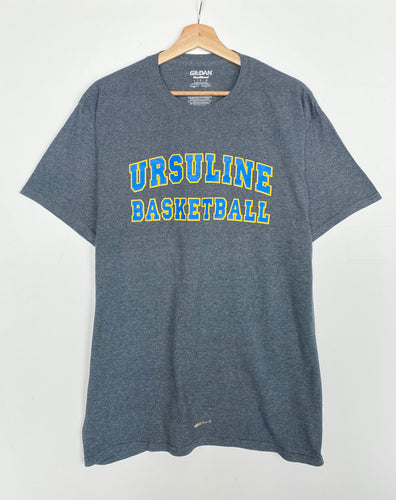 Printed ‘Ursuline Basketball’ t-shirt (L)
