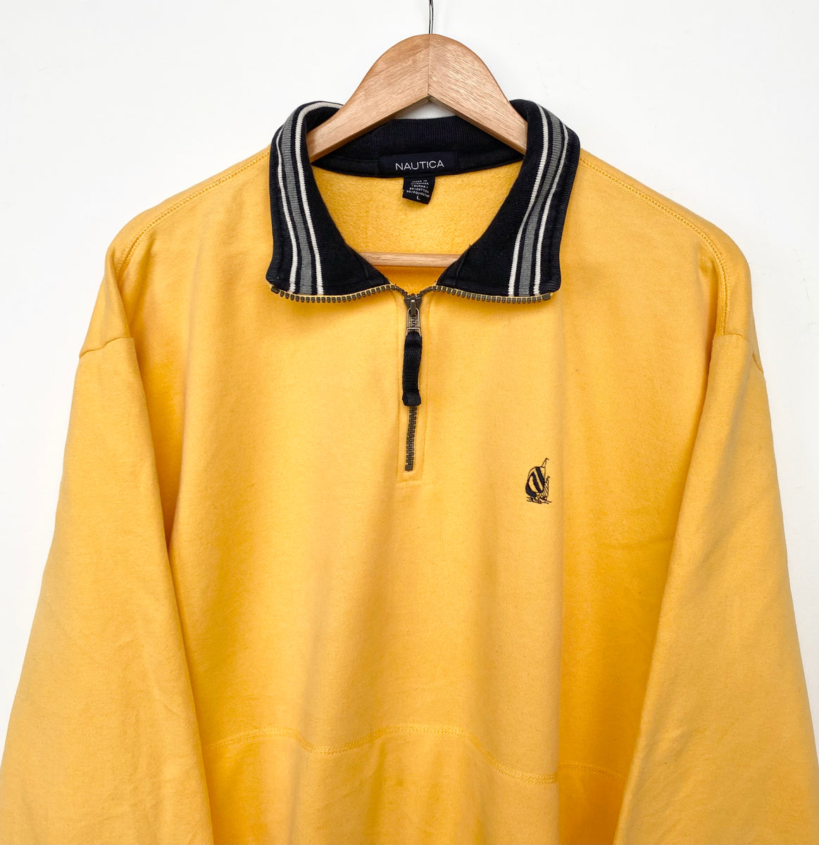 Nautica 1/4 Zip (L) Red Cactus Vintage