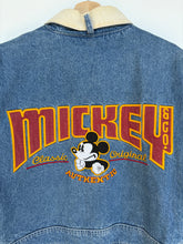 Load image into Gallery viewer, 90s Disney Mickey Mouse Denim Jacket (L)