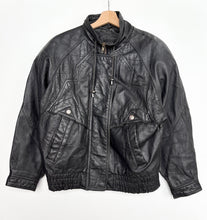 Load image into Gallery viewer, 90s Real Leather Biker Jacket (M)