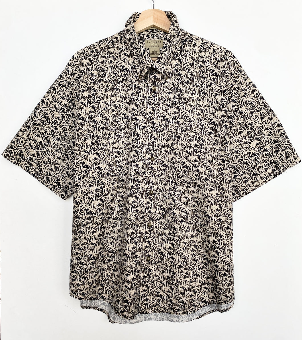 90s Crazy Print Shirt (XL)
