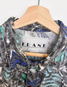 90s Crazy Print Shirt (L)