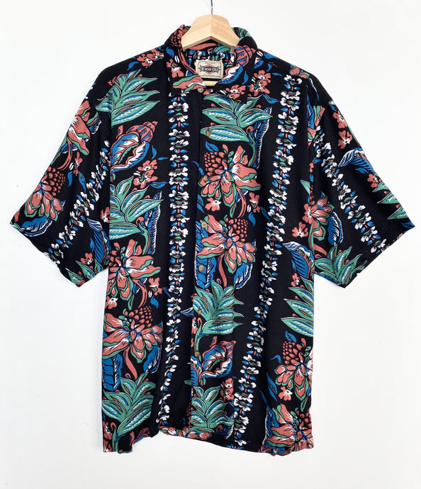 90s Crazy Print Shirt (M)