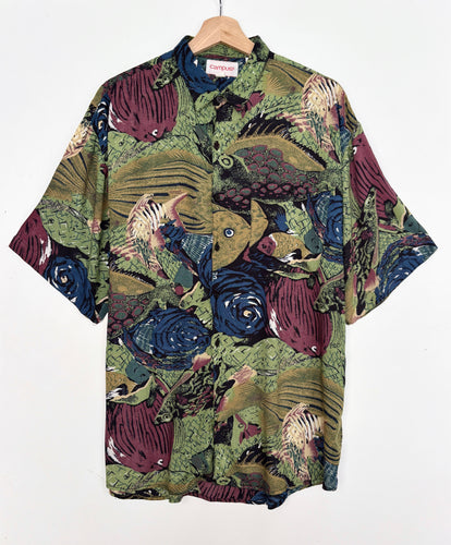 90s Crazy Print Shirt (L)