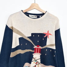 Load image into Gallery viewer, 90s Lighthouse Chunky Knit Jumper (M)