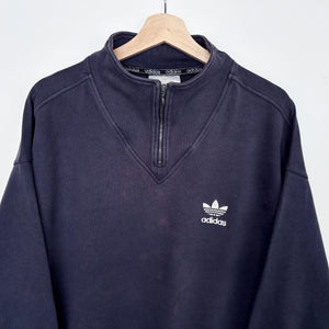 90s Adidas 1/4 Zip Sweatshirt (XL)