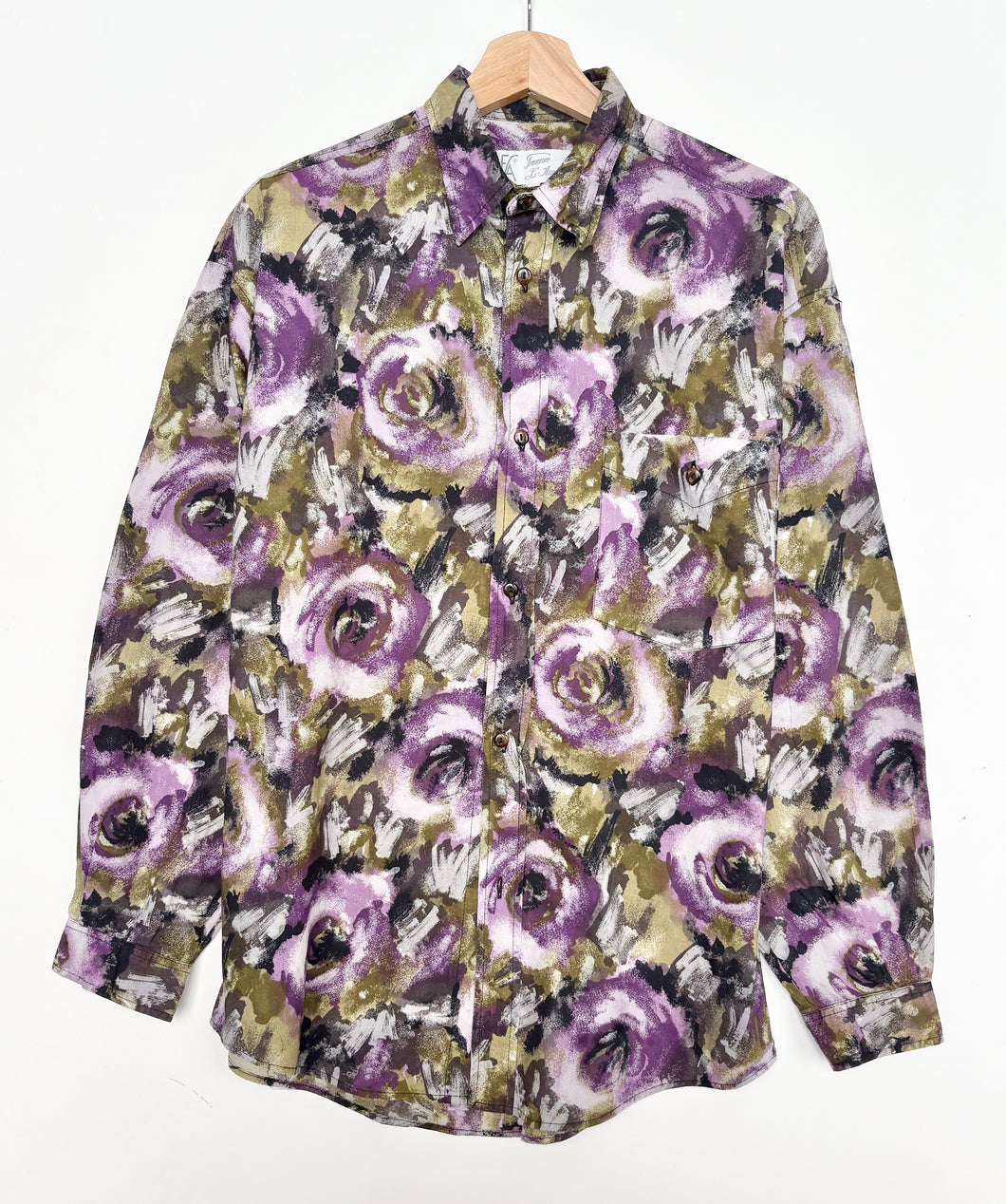 90s Crazy Print Shirt (M)