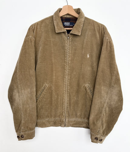 90s Ralph Lauren Corduroy Harrington Jacket (M)