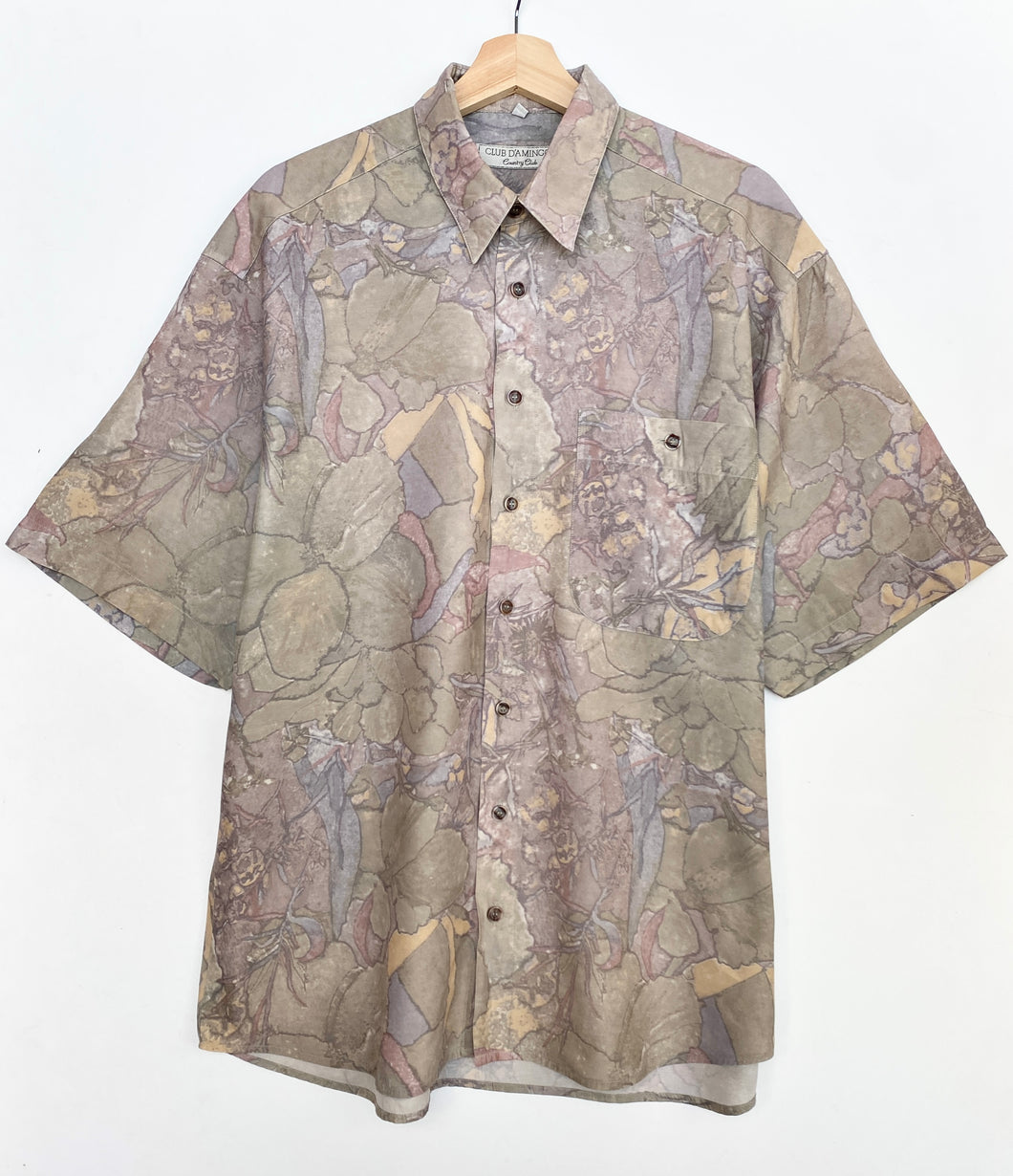 90s Crazy Print Shirt (L)