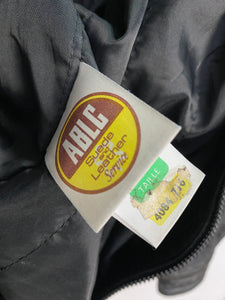 90s Real Leather Heavy Jacket (S)