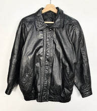 Load image into Gallery viewer, 90s Real Leather Heavy Jacket (S)