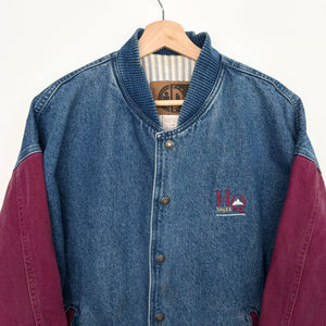 90s Denim Bomber Jacket (L)