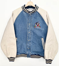Load image into Gallery viewer, 90s Disneyland Denim Bomber Jacket (M)