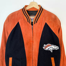 Load image into Gallery viewer, NFL Denver Broncos Suede Leather Jacket (L)