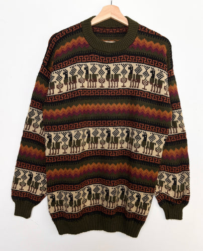 90s Alpaca Grandad Jumper (M)