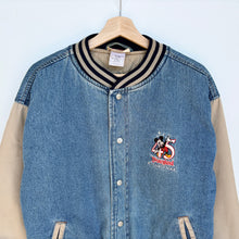 Load image into Gallery viewer, 90s Disneyland Denim Bomber Jacket (M)