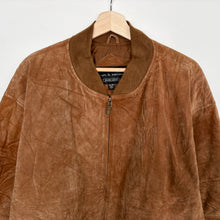 Load image into Gallery viewer, 90s Suede Bomber Jacket (XL)