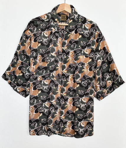 90s Crazy Print Shirt (XL)