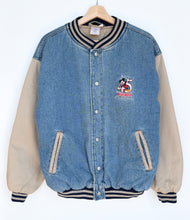 Load image into Gallery viewer, 90s Disneyland Denim Bomber Jacket (M)