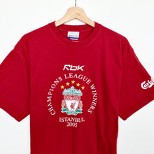 Load image into Gallery viewer, 2005 Livepool FC Istanbul Reebok T-shirt (L)