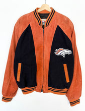 Load image into Gallery viewer, NFL Denver Broncos Suede Leather Jacket (L)