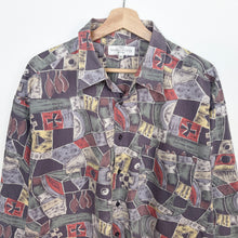 Load image into Gallery viewer, 90s Crazy Print Shirt (XL)