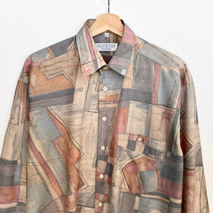 90s Crazy Print Shirt (L)