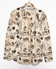Load image into Gallery viewer, 90s Crazy Print Shirt (L)