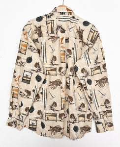 90s Crazy Print Shirt (L)
