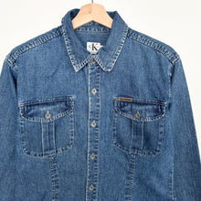 Load image into Gallery viewer, 90s Women’s Calvin Klein Denim Shirt (L)
