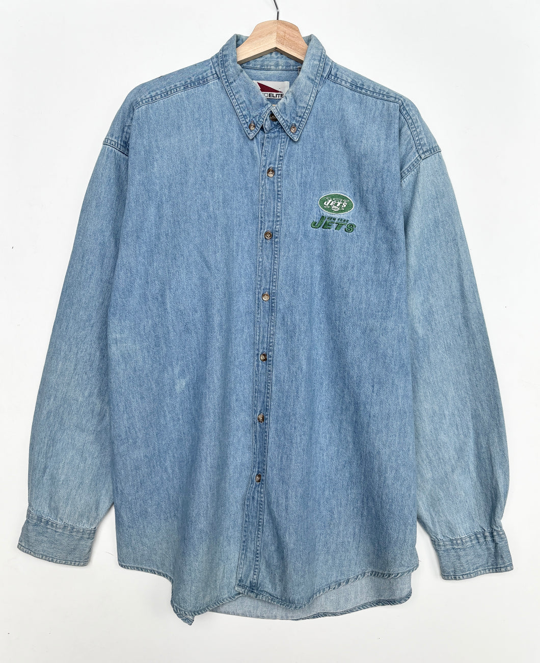 NFL New York Jetts Denim Shirt (XL)