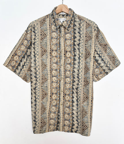 90s Crazy Print Shirt (M)