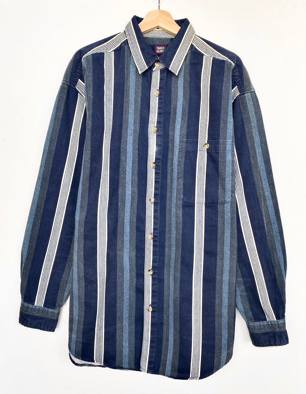 90s Striped Shirt (L)