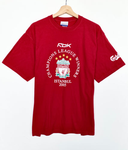 2005 Livepool FC Istanbul Reebok T-shirt (L)