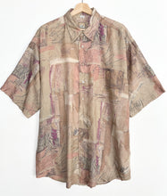 Load image into Gallery viewer, 90s Abstract Crazy Print Shirt (L)