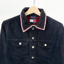 Load image into Gallery viewer, Women’s 90s Tommy Hilfiger Cropped Corduroy Jacket (S)