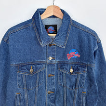 Load image into Gallery viewer, 90s Planet Hollywood Denim Jacket (S)
