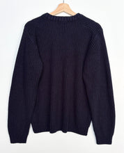 Load image into Gallery viewer, 90s Chunky Knit Grandad Jumper (M)