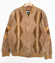 Load image into Gallery viewer, 90s Suede Bomber Jacket (L)