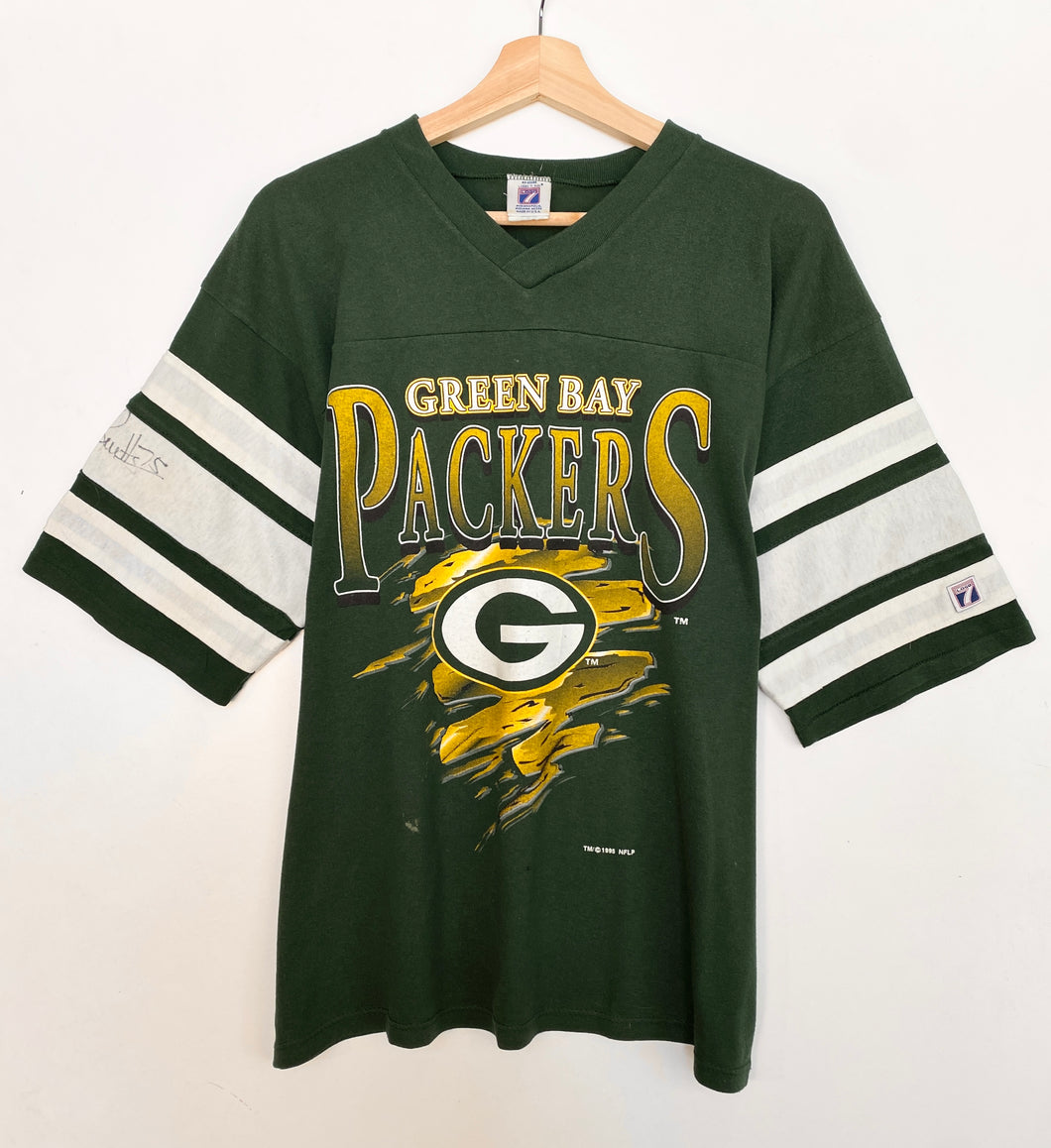 1995 Signed NFL Green Bay Packers T-shirt (M)