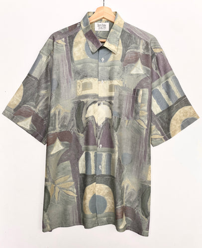 90s Crazy Print Shirt (XL)