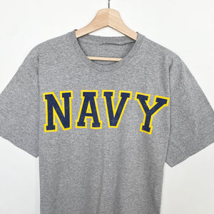 Navy Printed T-shirt (L)