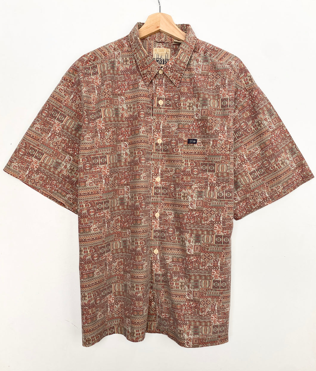 90s Crazy Print Shirt (XL)