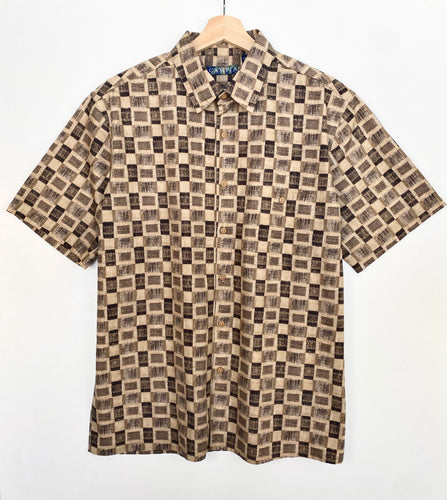 90s Crazy Print Shirt (L)