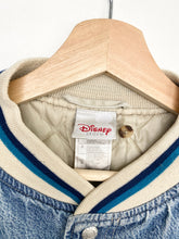 Load image into Gallery viewer, 90s Disney Eeyore Denim Bomber Jacket (S)