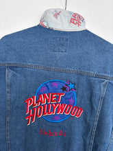 Load image into Gallery viewer, 90s Planet Hollywood Denim Jacket (L)