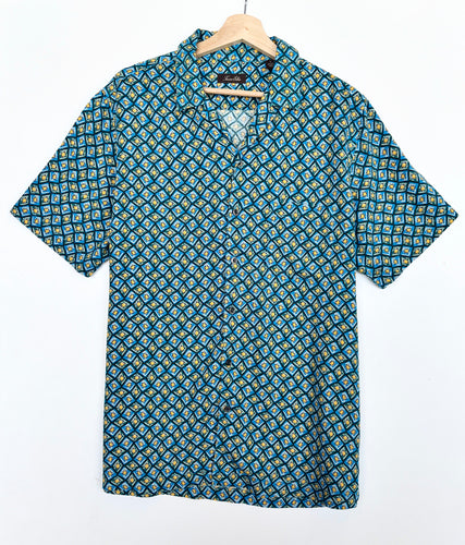 90s Crazy Print Shirt (L)