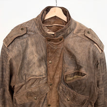 Load image into Gallery viewer, 90s Real Leather Heavy Jacket (XL)
