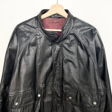 Load image into Gallery viewer, 90s Real Leather Heavy Jacket (XL)
